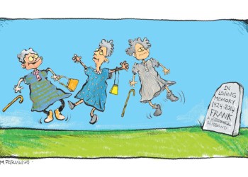 Obituary Cartoon By Mickey Paraskevas