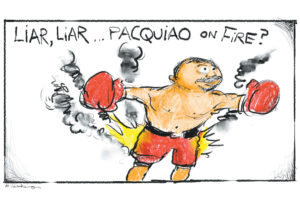 Pacquiao cartoon by Mickey Paraskevas