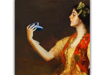 William Merritt Chase painting PhotoShopped by Parrish intern Ferry Foster