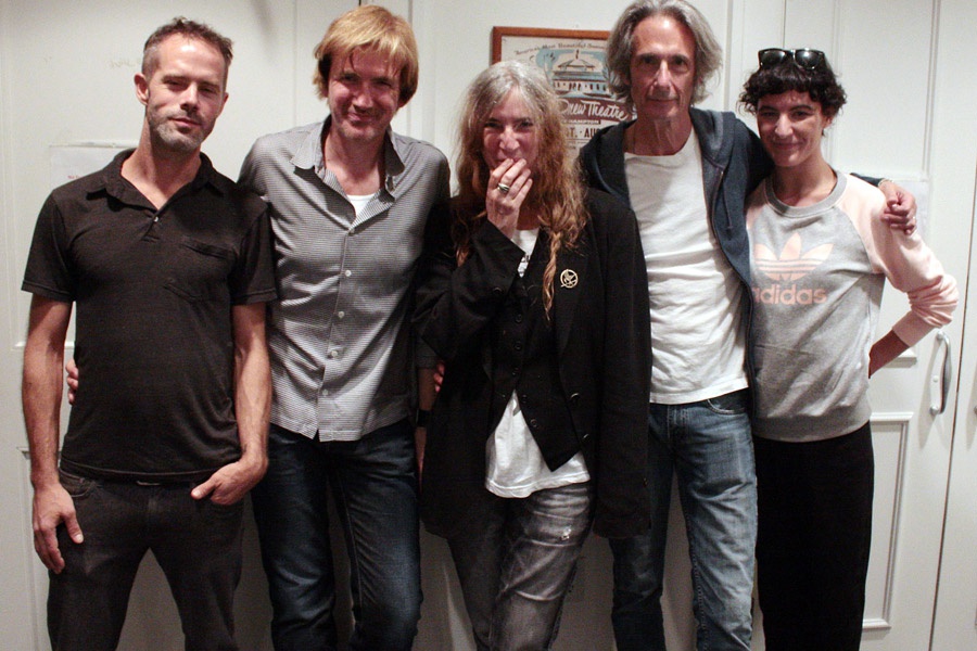 Patti Smith and her band at Guild Hall