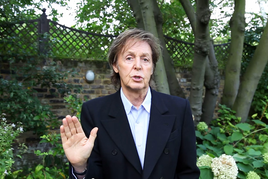Paul McCartney asks fans to go meat free on Mondays