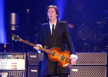 Paul McCartney performs during his 2013 'Out There' tour at the Barclays Center