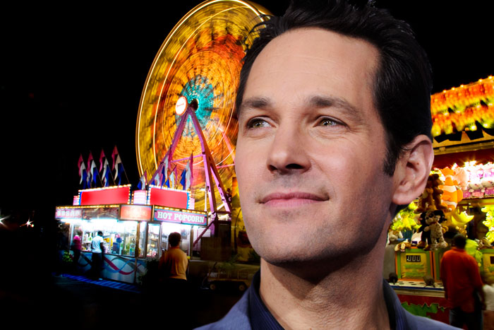 Paul Rudd was at the Sag Harbor Carnival in the Hamptons on Thursday