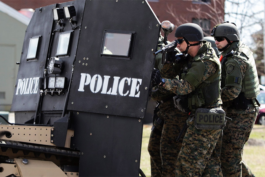 Film still from "Peace Officer"