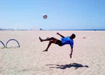 Pele Move on the beach, CourtesySuperSoccerStars
