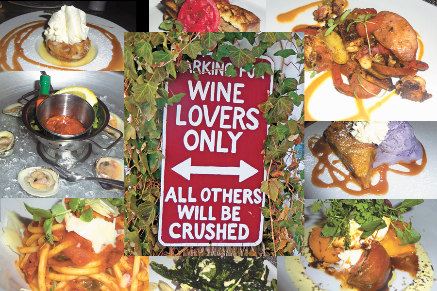 Petulant Wino food collage