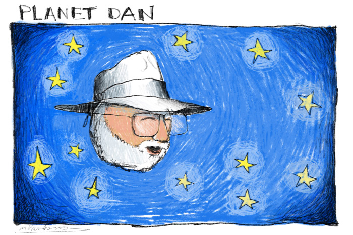 Planet Dan cartoon by Mickey Paraskevas