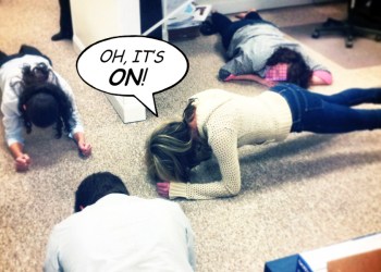 A local media company's office plank-off ended in violence