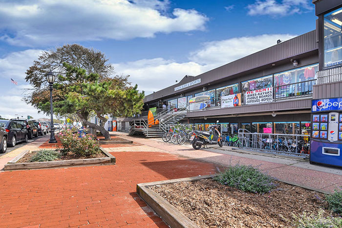 Plaza Surf & Sports building in Montauk is on the market