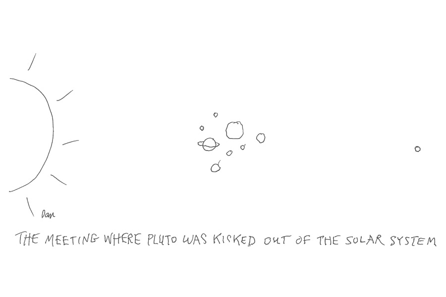 Pluto cartoon by Dan Rattiner