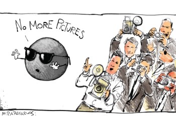 Pluto cartoon by Mickey Paraskevas