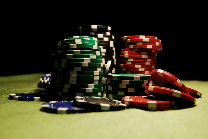 Poker chips - big pot