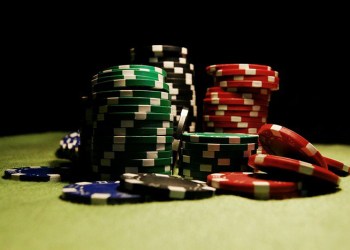 Poker chips - big pot