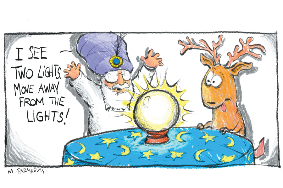 Predictions 2015 Cartoon by Mickey Paraskevas