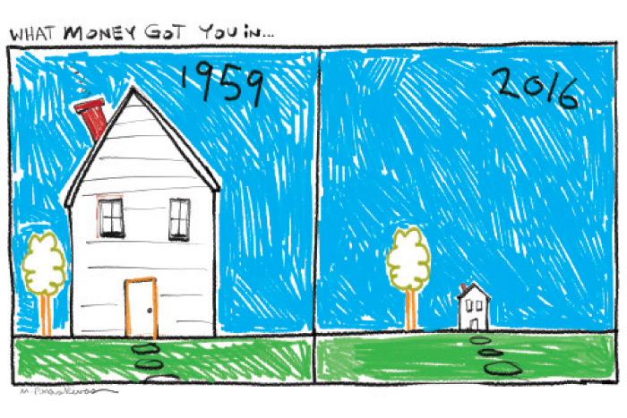 Price of homes cartoon by Mickey Paraskevas
