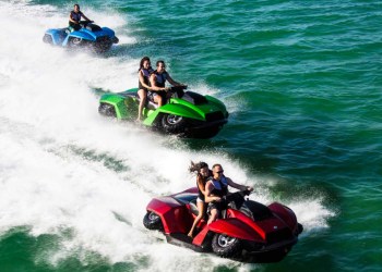 The Quadski XL in action