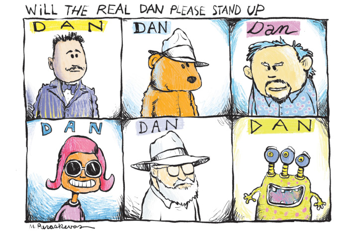 Real Dan cartoon by Mickey Paraskevas