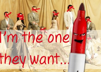 Red Sharpie Revenge Face with Xs