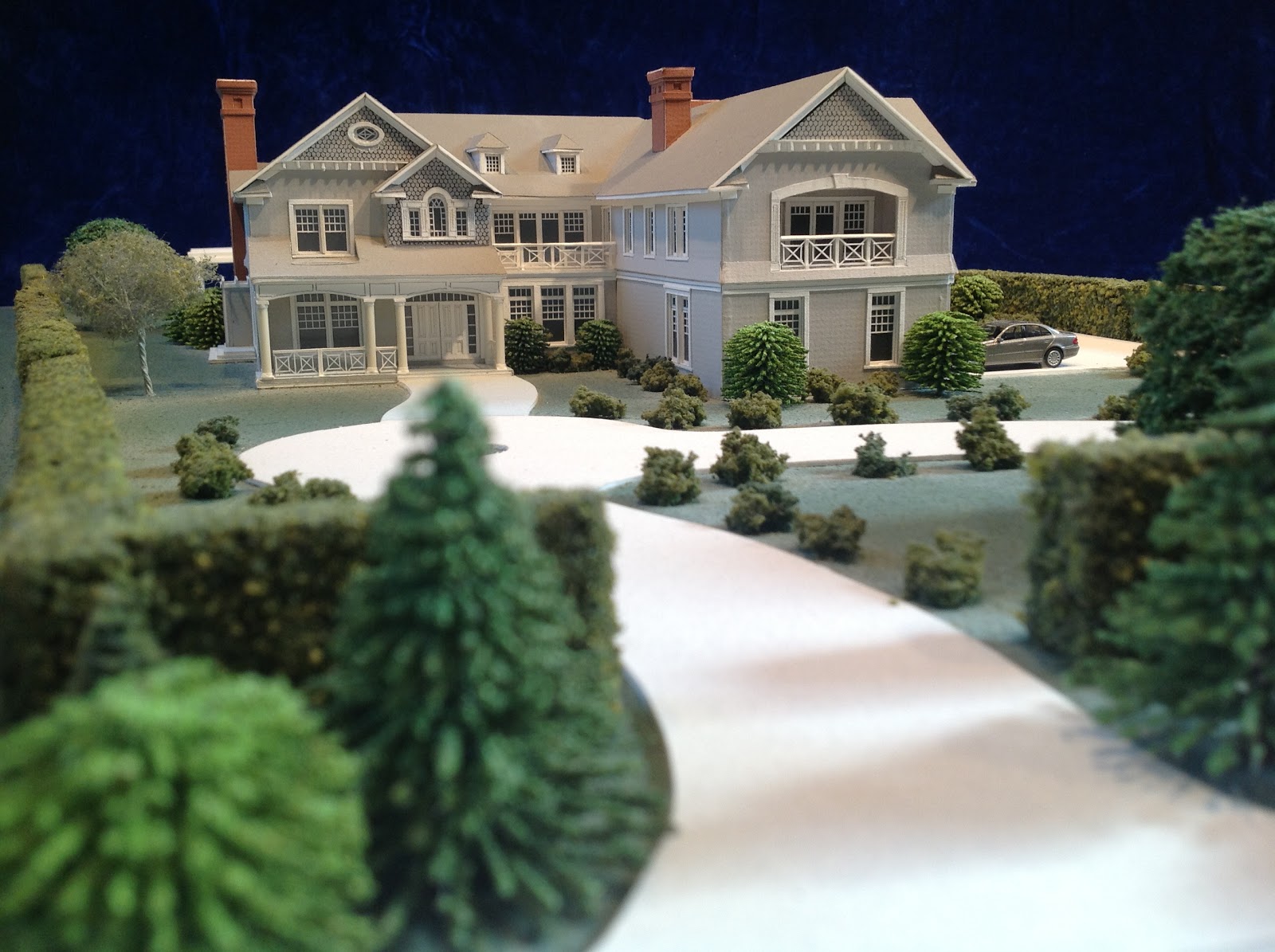 A Miniture Model of A Hamptons Residence by John Laffey, Architect