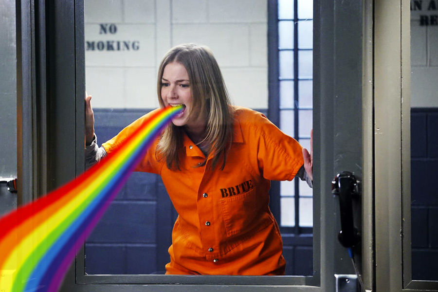 Revenge Season 4 Epidsode 22 Plea Emily gets her Rainbows on