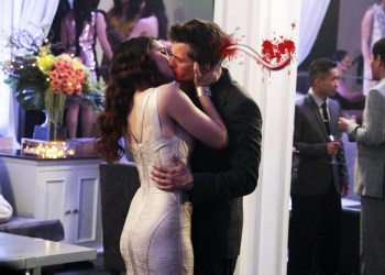 Victoria gives Pascal the tongue one last time on Revenge Season 3, Episode 20 Revolution