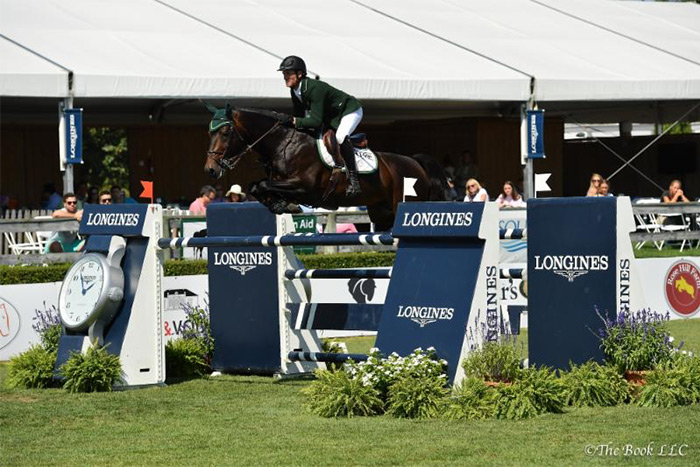 Richie Moloney aboard Carrabis Z at the 2016 Hampton Classic Grand Prix