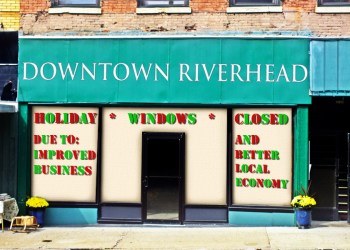 Riverhead Holiday Windows Graphic