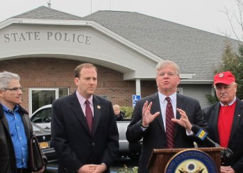 Congressman Lee Zeldin, New York State Assemblyman Fred Thiele and New York State Senator Ken LaValle