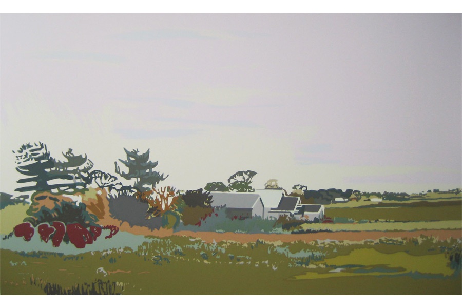 "Sagaponack" serigraph by Robert Dash