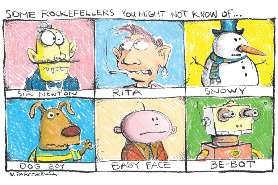 Rockafellers Cartoon By Mickey Paraskevas
