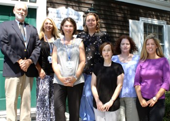 Staff of the David E. Rogers, MD Center: Michael Collins, Susan Wojcik, Jennifer Joly, PA, Emily Hernandez, Sandra Angelella, Maureen Coley, LCSW, and Brianne Fox, PA.