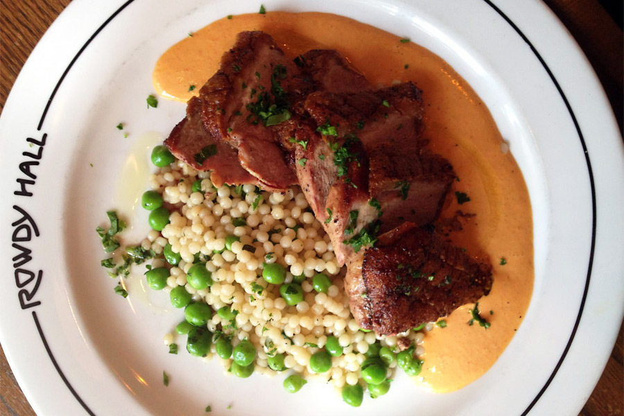 Long Island duck breast at Rowdy Hall