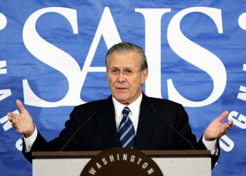 Donald Rumsfeld speaks
