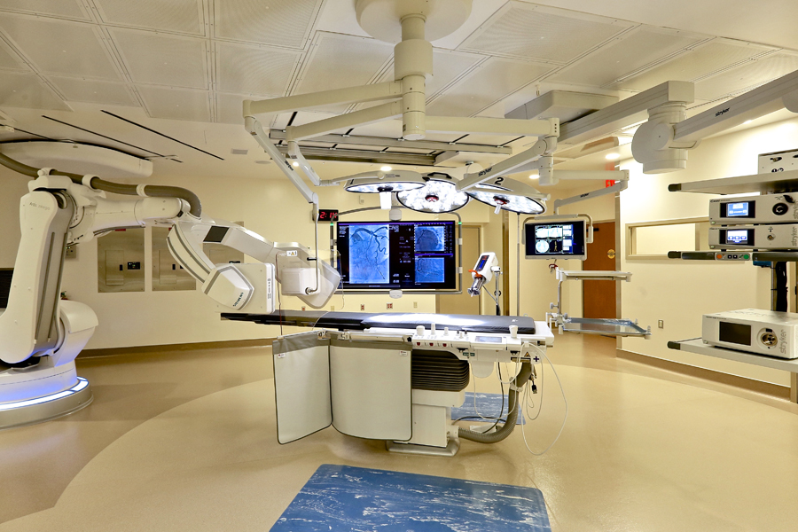 The new intravascular operating room at the Audrey and Martin Gruss Heart & Stroke Center.