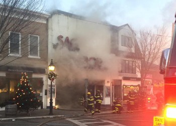 The Sag harbor Cinema went up in flames today