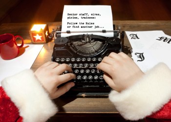 Santa's Workshop internal documents aren't meant for sharing