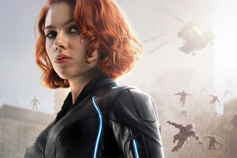 Scarlett Johansson as Black Widow in Avengers: Age of Ultron