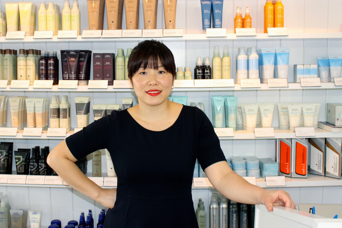 Owner Annie Kim at Scarlett Rose Salon