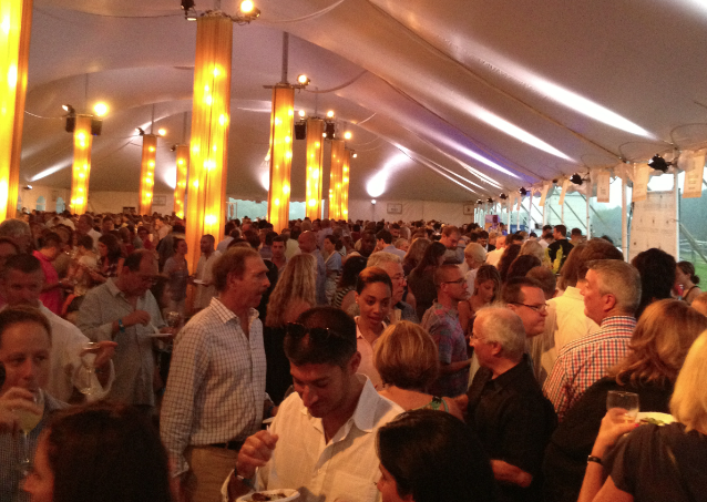 Inside the Dan's Taste of Two Forks Tent