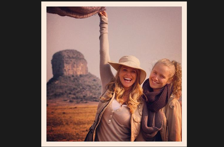 Christie Brinkley and Sailor Brinkley Cook in Africa. Credit: @christiebrinkley/Instagram
