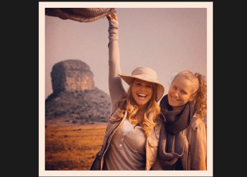 Christie Brinkley and Sailor Brinkley Cook in Africa. Credit: @christiebrinkley/Instagram