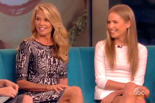 Christie Brinkley and Sailor Brinkley Cook on "The View." Credit: ABC