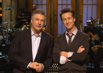 Alec Baldwin and Edward Norton on 