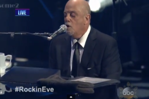 Billy Joel performs at the Barclay's Center in a New Year's Eve concert.