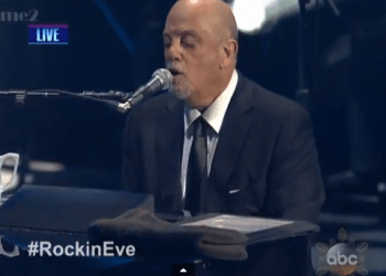 Billy Joel performs at the Barclay's Center in a New Year's Eve concert.