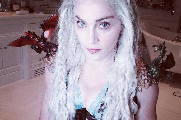 Madonna's "Game of Thrones" costume.