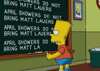 Matt Lauer.makes it into the chalkboard gag on 