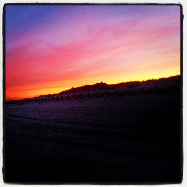 Hamptons sunset on Instagram