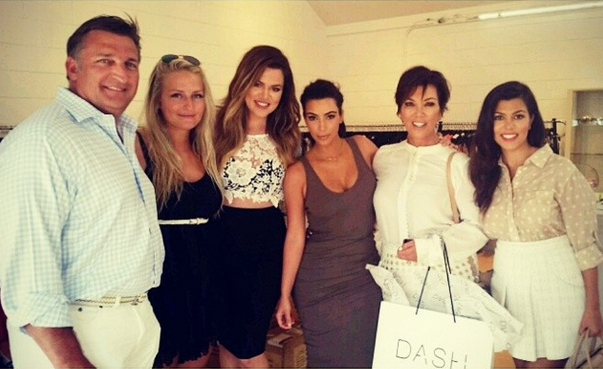 Mark Epley, Marissa Epley, Khloe Kardashian, Kim Kardashian, Kris Jenner and Kourtney Kardashian.