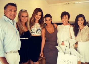 Mark Epley, Marissa Epley, Khloe Kardashian, Kim Kardashian, Kris Jenner and Kourtney Kardashian.